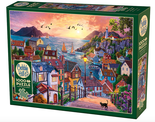 Coastal Town at Sunset 1000 Piece